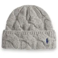 Ralph Lauren for woman. 455P18125002 Wool blend hat with gray stripes (OSFA), Casual, Grey