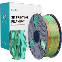 SUNLU PLA+ Silk Tri-Color Filament (orange blue
