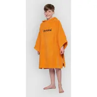 Dryrobe Towel Robe Organic Kids 5-9 Surf Poncho oranssi