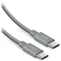 SBS BRAIDED USB-C CABLE 100W, 2 M, GREY