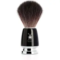 Muhle Rytmo Shaving Brush High-Grade Resin Black Synthetic Black Fibre