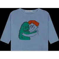 BOBO CHOSES Hug Hairy Monster T-paita Light Blue Light Blue 1 Y Sininen 1 vuotta Pojat, Tytöt
