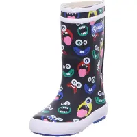 Aigle Lapsi - Lolly Pop Monster Rain Boots Navy - 25 EU - Black