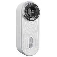 Mtp Products Y61 Mini-käsituuletin - 100 nopeutta, USB-C, digitaalinäyttö - valkoinen