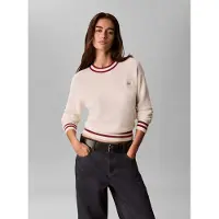 Calvin Klein Jeans Neulepaita viininpunainen / valkoinen