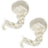 Jojomino 2X Beautiful Adult Wig Light Gold Braid Dressing