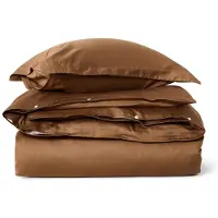 Lexington Fudge Solid Cotton Sateen -pussilakanasetti