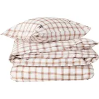 Lexington Home Checked Lyocell/Cotton Pin Point Bed Set - White - 150X210/50X60