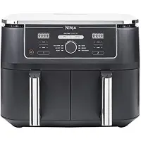 Ninja MAX kaksivyöhykkeinen ilmankuivaaja [AF400UK] 9.5L, 2 laatikkoa, 6 toimintoa, musta