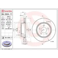 Brembo Jarrulevy (1kpl) 09.C004.11