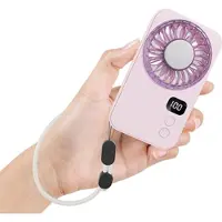 Mtp Products X28-taskukokoinen kannettava tuuletin - vaaleanpunainen / violetti