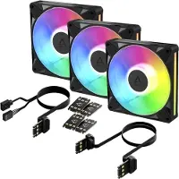 Arctic Cooling BioniX P14 A-RGB 140 mm -kotelotuuletin, musta, 3 kappaleen pakkaus