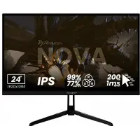 AROZZI Nova 24″, 60,5 cm (23.8"), 1920 x 1080 pikseliä, Full HD, LED, 1 ms, Musta (AZ-NO-24T1K200-BK)