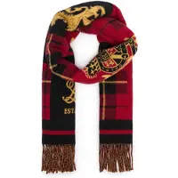 Ralph Lauren for man. 449P20294001 Black multicolor Heritage scarf (OSFA), Wool, Classic