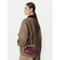 Weekend Max Mara for woman. 2625516114600 Prati burgundy Leather Bag (OSFA), Casual, Party, Maroon, Classic