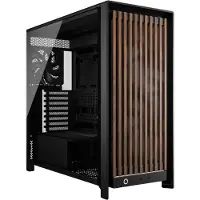 Corsair FRAME 5000D WOOD RS, Midi Tower, PC, Musta, Saksanpähkinä, ATX, EATX, mikro ATX, Mini-ITX, Muovi, Terästä, Karkaistu lasi, Pelaaminen (CC-9011353-WW)