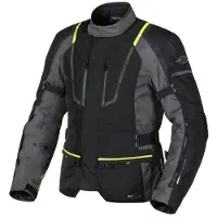Sweep azimut vedenpitävä ajotakki, musta/harmaa/keltainen - 4xl