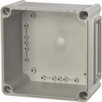 Fibox -jalusta, PC-aukot, 1x koko 1 laippa 3530543 Kabinet-underdel 190 x 190 x 100 Polykarbonat Gråhvid (RAL 7035) 1 stk