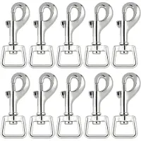 Jojomino 20Pc Snap Hooks for Dog Leash Collar Linking, Heavy Duty Swivel Clasp Eye Bolt Buckle Trigger Clip for Spring Pet Buckle
