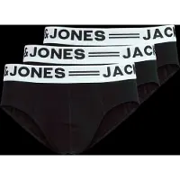 Jack & Jones Jacsense Briefs 3 Pack Noos - Black - XL