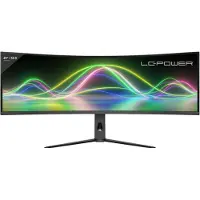 LC-Power LC-M49QCK, 124,5 cm (49"), 5120 x 1440 pikseliä, Dual QHD, LCD, 3 ms, Musta
