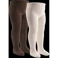 Müsli Lace Stockings Baby 2-Pack - Brown - 92/98