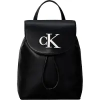 Calvin Klein Bold Ck Flap Mini Backpack - Black - ONE SIZE