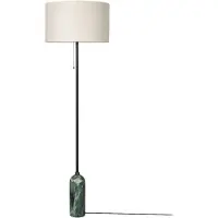 Gubi Gravity Floor Lamp Emerald / Canvas - Lattiavalaisimet Marmori Smaragdi - 10151190