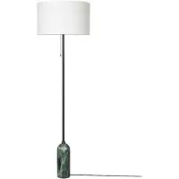 Gubi Gravity lattiavalaisin Emerald marble-valkoinen
