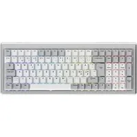 Ducky 98% mekaaninen näppäimistö, hopea, Silent Red Linear -kytkimet, pohjoismainen ISO, kolmitila