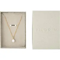 Pilgrim Evena Gift Set, Necklace & Earstuds, Gold-Plated - Gold - ONE SIZE