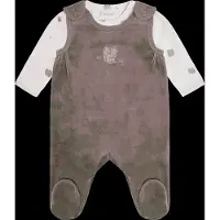 Fixoni Set W. Body And Velour Romper - Brown - 68