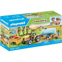 Playmobil Traktorin Perävaunun Ja Vesisäiliön Rakennuspeli