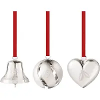 Georg Jensen - 2026 Joulukoriste 25,2 cm 3 kpl Hopea