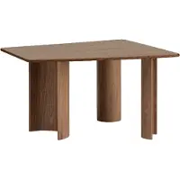 Muuto Re-norm Ruokapöytä 120x130 Cm - Ruokapöydät & Baaripöydät Pähkinäpuuviilu Saksanpähkinä - RNTAB130A03