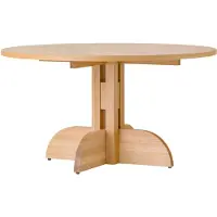 Audo Copenhagen Puffin Ruokapöytä Ø140 Cm Tammiviilu - Ruokapöydät & Baaripöydät Oak Veneer - 71314-020394