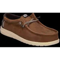 HEY DUDE Wally Full Grain Leather - Brown - 44