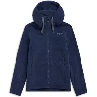 Bergans Hareid Fleece Hood Jacket Women Navy Blue XS