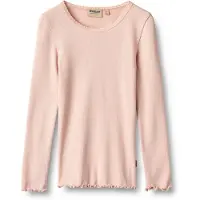 Wheat Rib T-Shirt L/S Reese - Pink - 140