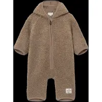 Mini A Ture Matadel Teddyfleece Jumpsuit. Grs - Brown - 12M/80