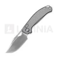 Kunwu Knives Django XL - Satin - Titanium kääntöveitsi, Diamond Texture