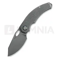 Kunwu Knives Padre - Stonewashed - Titanium kääntöveitsi, Diamond Texture