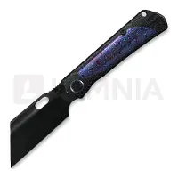 Kunwu Knives Cochise - DLC - Titanium kääntöveitsi, Honeydew Texture + Timascus Inlay