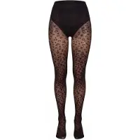 Hunkemoller Ti 15Den Leopard - Black - S/M