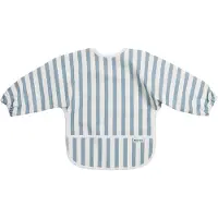 Meyco Baby Fat Stripe Ruokalappu Hihoilla