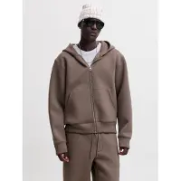 Jack & Jones Jcolegacy Sweat Scuba Zip Hood Noos - Brown - XL