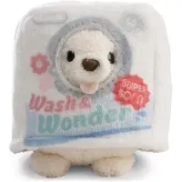 Nici plush toy dog Washy with sock and washing powder box costume 8 cm
