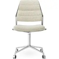 Vipp 454 Työtuoli Pyörillä Varustettu - Toimistotuolit Tekstiili Wavy - 45402C01