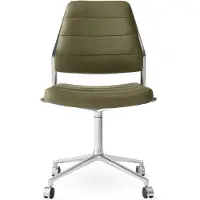 Vipp 454 Swivel Chair With Wheels - Toimistotuolit Bosco Leather - 45431C01
