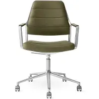 Vipp 455+ Työtuoli Pyörillä Varustettu - Toimistotuolit Nahka Bosco Leather - 455+31C01P
